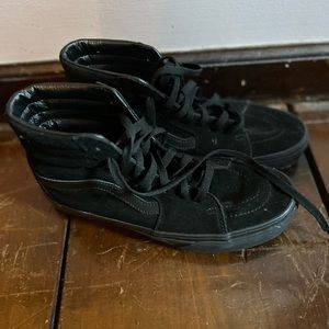 Black Hi-top Vans